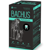 BACHUS TEETH&GUMS - разгражда плаката и намалява възпалението на венците, намалява образуването на плака 60 таблетки
